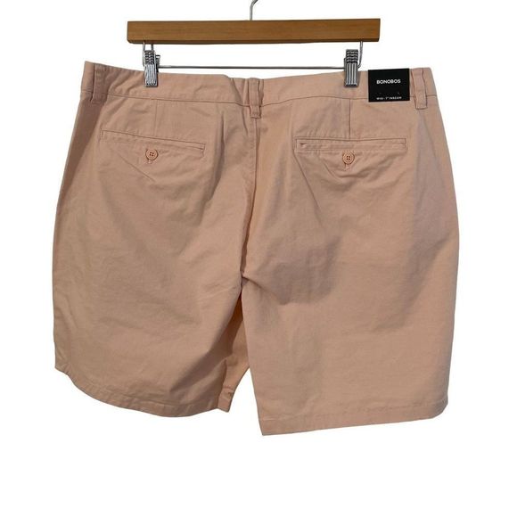 Bonobos Chino Shorts Cockatoo Blush Pink 7" Men's Size 40 NWT - Picture 7 of 13
